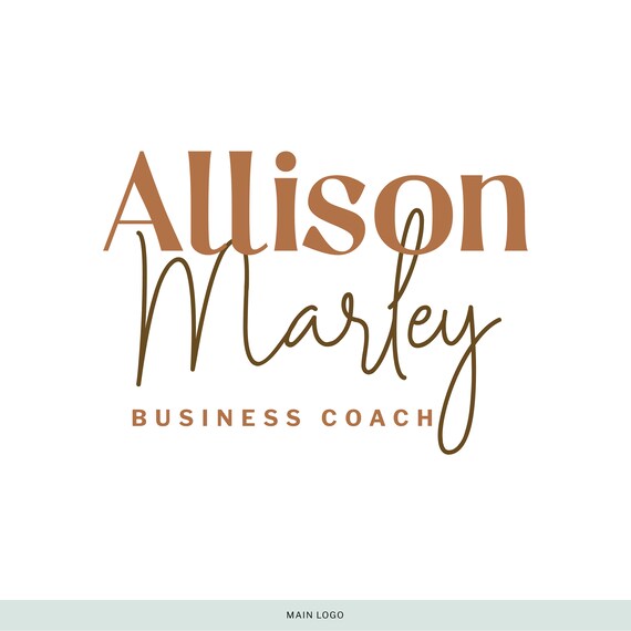 Coach Logo Design Trainer Logo Signature Font Branding - Etsy