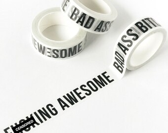 Funny Swear Word Washi Tape – Planner, Coworker Gag Gift