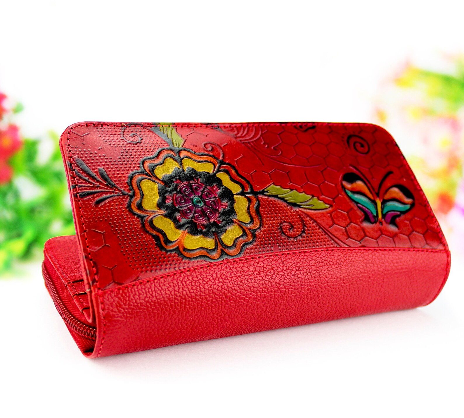 Leather wallet woman leather ladies wallet ladies wallet and Etsy