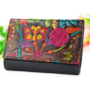 Multicolor - Floral Printed Handcrafted Wallet