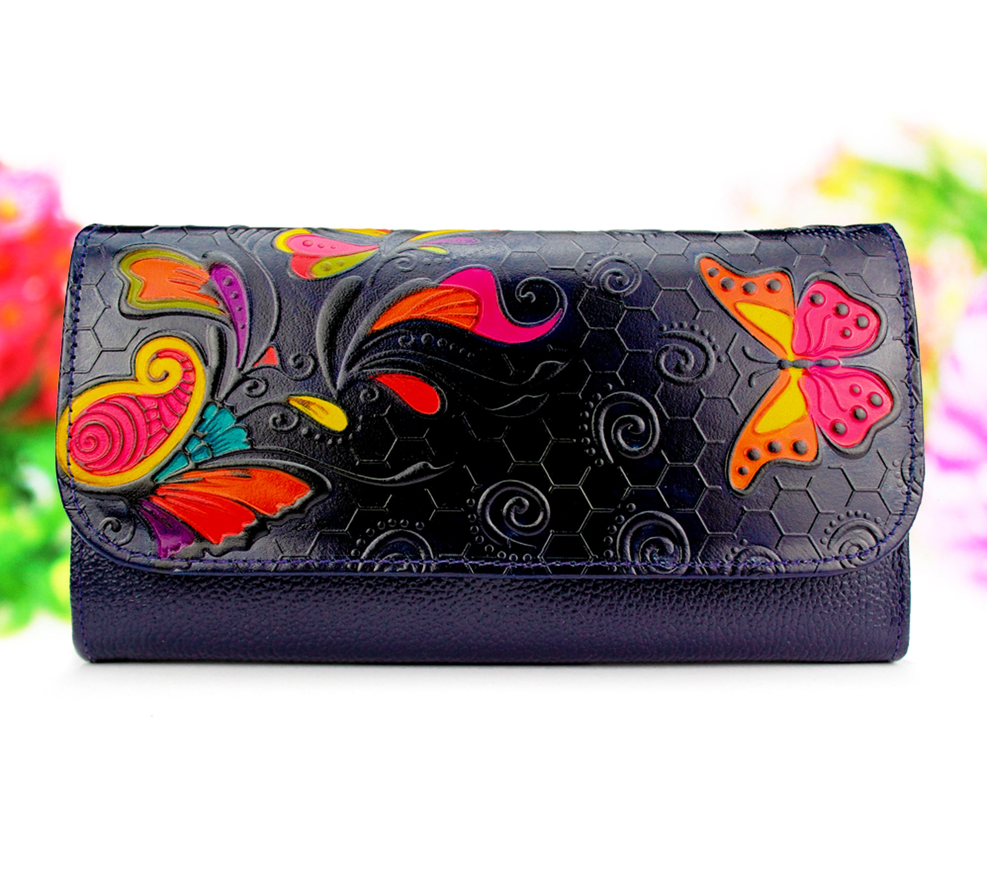Stylish womens clutch wallet purse for girls ladies grey faux leather hand  purse WRLCL GREY 703