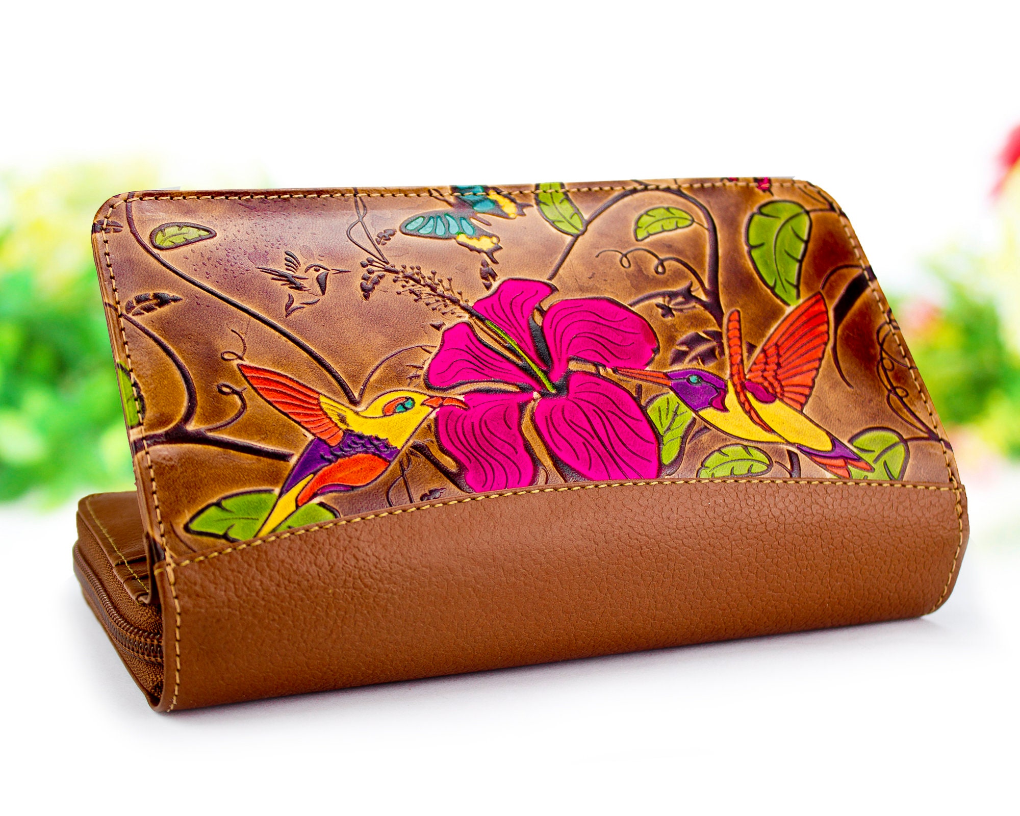 Wallet original wallet Wallet women wallet with flowers Etsy