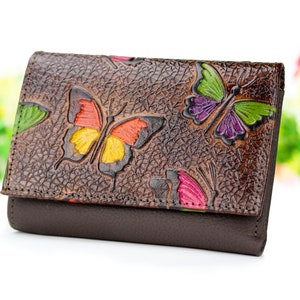 Hand Painted Leather Wallets