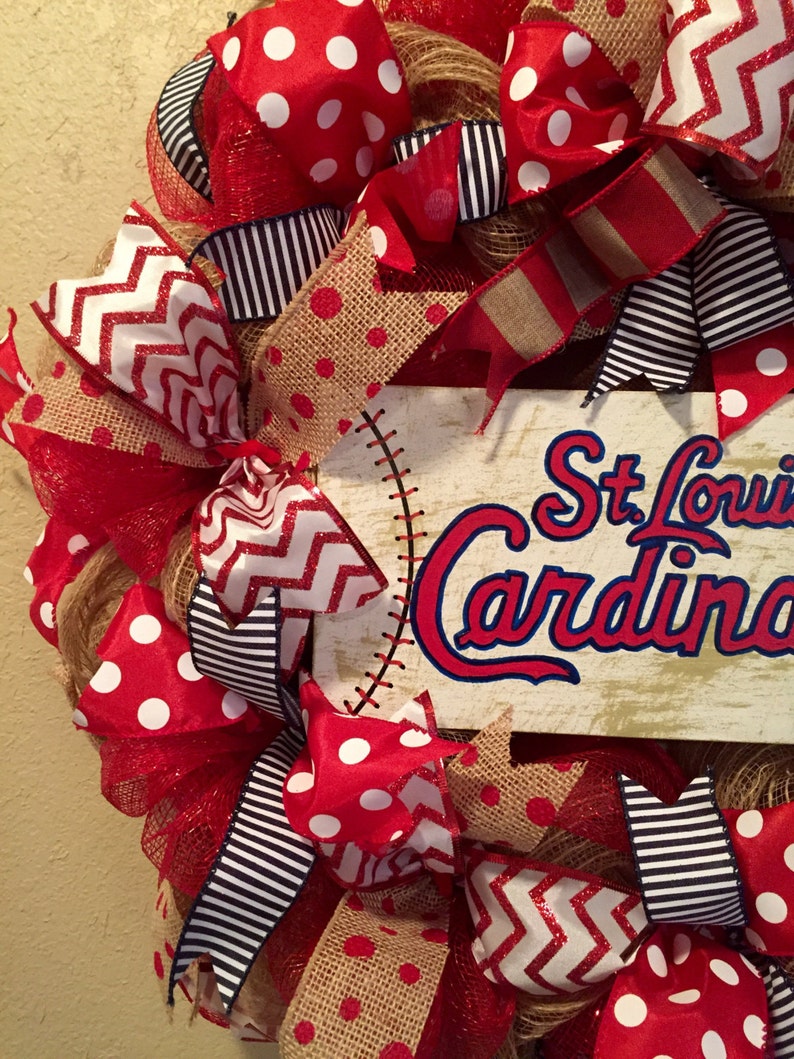 St Louis Cardinals Wreath St Louis Cardinals Decor St Louis Etsy