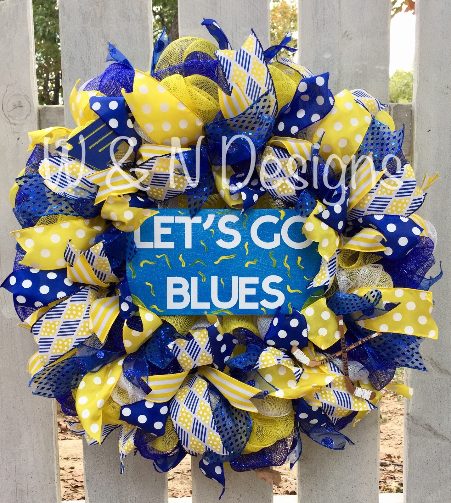 Lets go blues wreath St. Louis Blues wreath St Louis Blues | Etsy