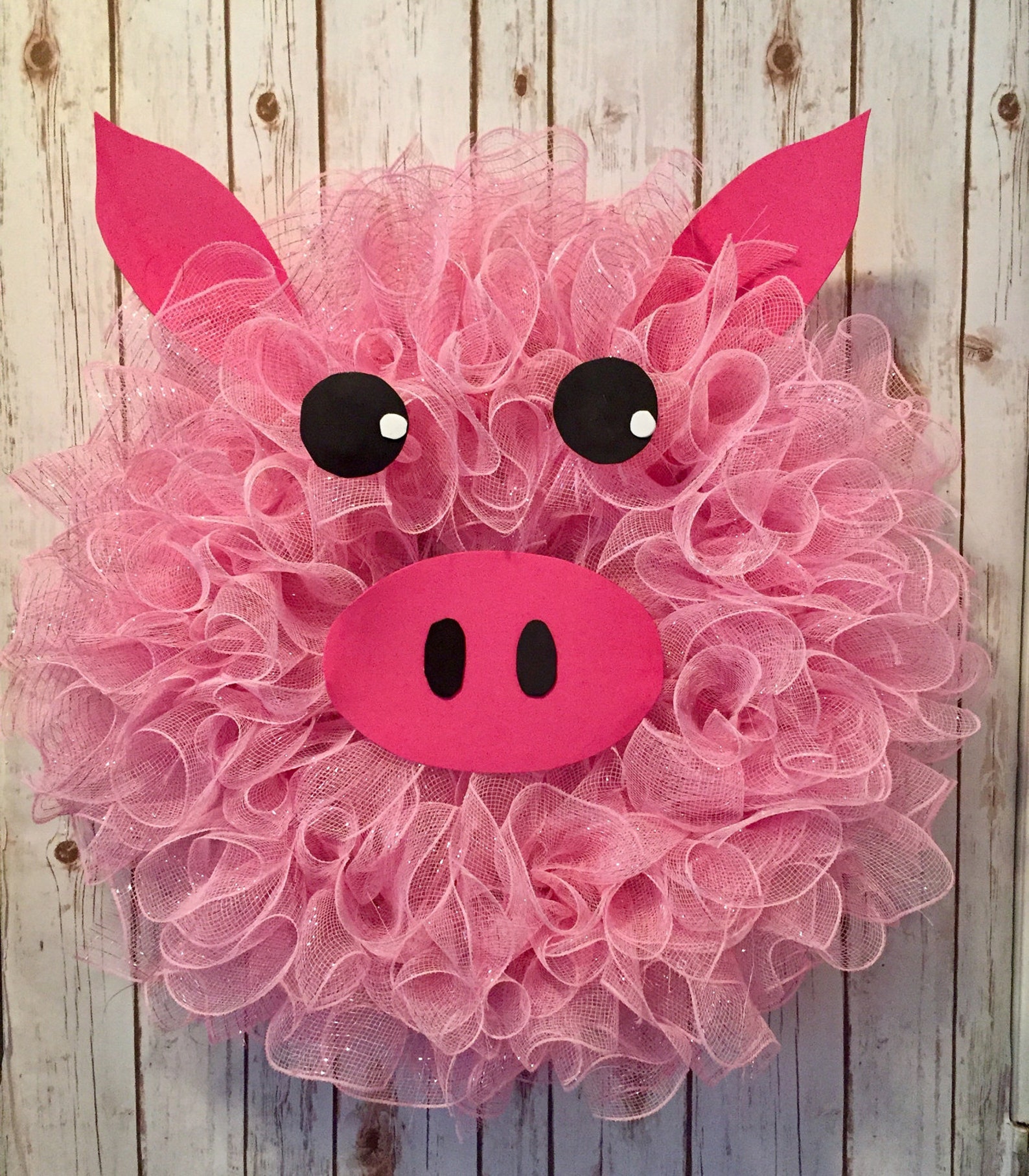 Spring Animal Wreath Summer Wreath, Spring Wreaths, Pig Wreath, Farm Animals, Animal Wreath ...