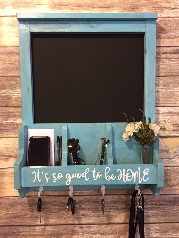 Wood Wall Organizer Key Hanger Mail Holder Wood Key Hanger