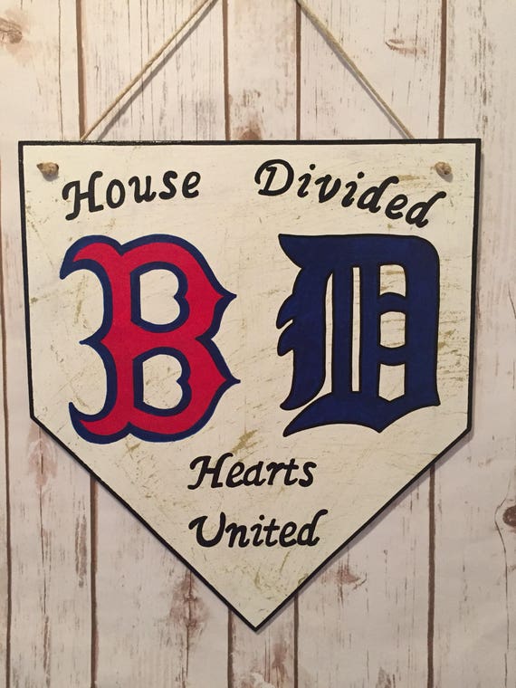New York Yankees sign Boston Red Sox sign house divided sign home plate