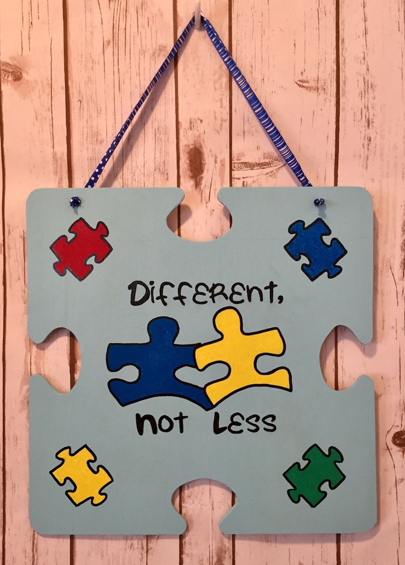 Autism awareness sign Puzzle piece, light is up blue Autism awareness Autism sign Autism puzzle piece puzzle piece sign Autism