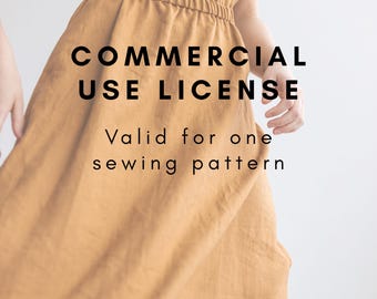 Commercial Use License for One Sewing Pattern from Sewing Habit