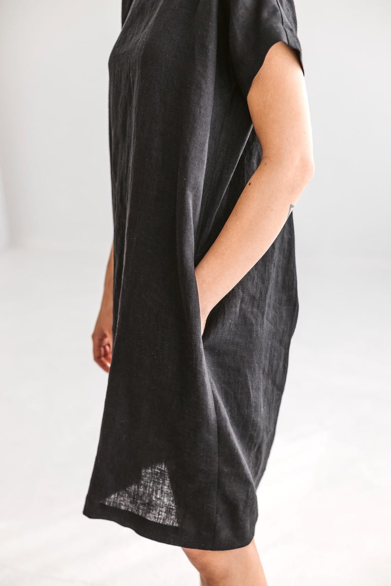 Linen dress pattern, AURUM LILY, Midi Kimono for women, pdf Sewing, All Sizes set XS-6XL, diy sewing, projector file pattern, summer dress image 10