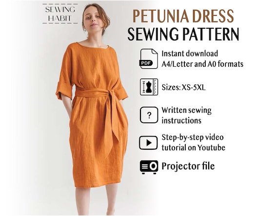 midi shift dress pattern Womens Shift Dress Sewing Patterns (for Beginners)