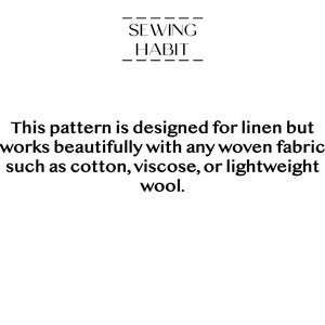 PRINTED PAPER blouse sewing pattern, Diana top for women, with bows, easy sewing pattern, kimono sleeves with cuffs, Sewing Habit image 6