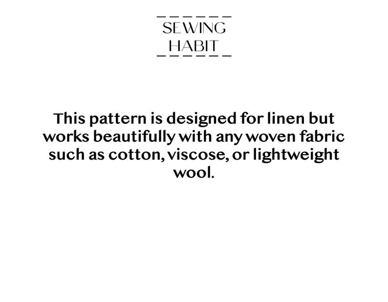 PRINTED PAPER blouse sewing pattern, Diana top for women, with bows, easy sewing pattern, kimono sleeves with cuffs, Sewing Habit image 6