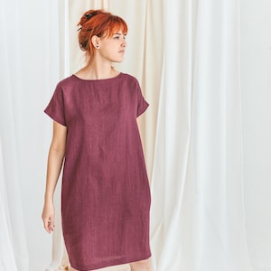 Linen dress pattern, AURUM LILY, Midi Kimono for women, pdf Sewing, All Sizes set XS-6XL, diy sewing, projector file pattern, summer dress image 17