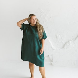 Linen dress pattern, AURUM LILY, Midi Kimono for women, pdf Sewing, All Sizes set XS-6XL, diy sewing, projector file pattern, summer dress image 13