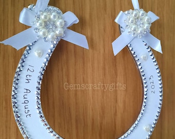 Wedding Horseshoe, Wedding gift, Couple gift, Good luck gift, Wedding horseshoe gift, Bride and Groom gift, Wedding day, Lucky horseshoe