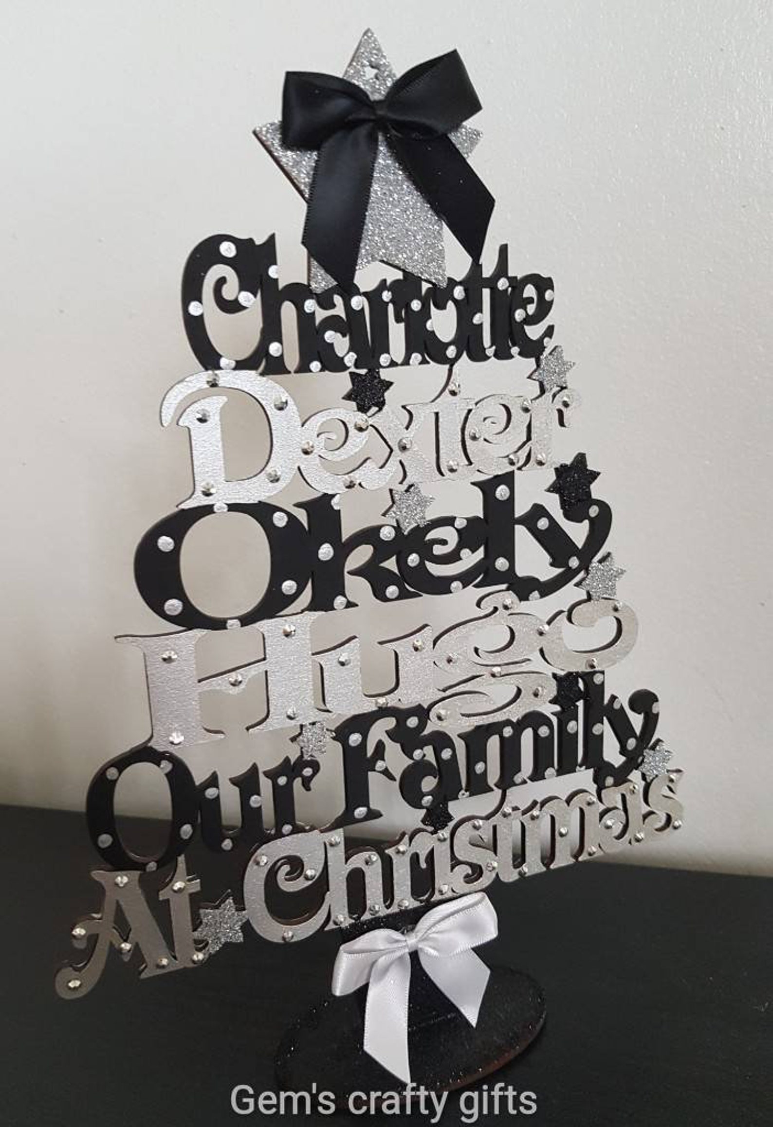 Our Family at Christmas Personalised Christmas Decorations - Etsy UK