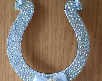 Wedding Horseshoe, Horseshoe gift, Bride gift, Wedding day gift, Good luck gift, Lucky horseshoe, Gift for the bride, diamanté horseshoe