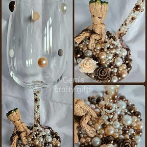 Baby Groot vinglas, Groot glas, Guardians of the galaxy, Groot present, Baby Groot present, I am groot, Presentidé, Groot