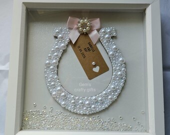 Wedding horseshoe gift, Wedding gift, Lucky horseshoe, Good luck gift, Wedding horseshoe, Engagement gift, Frame Wedding gift