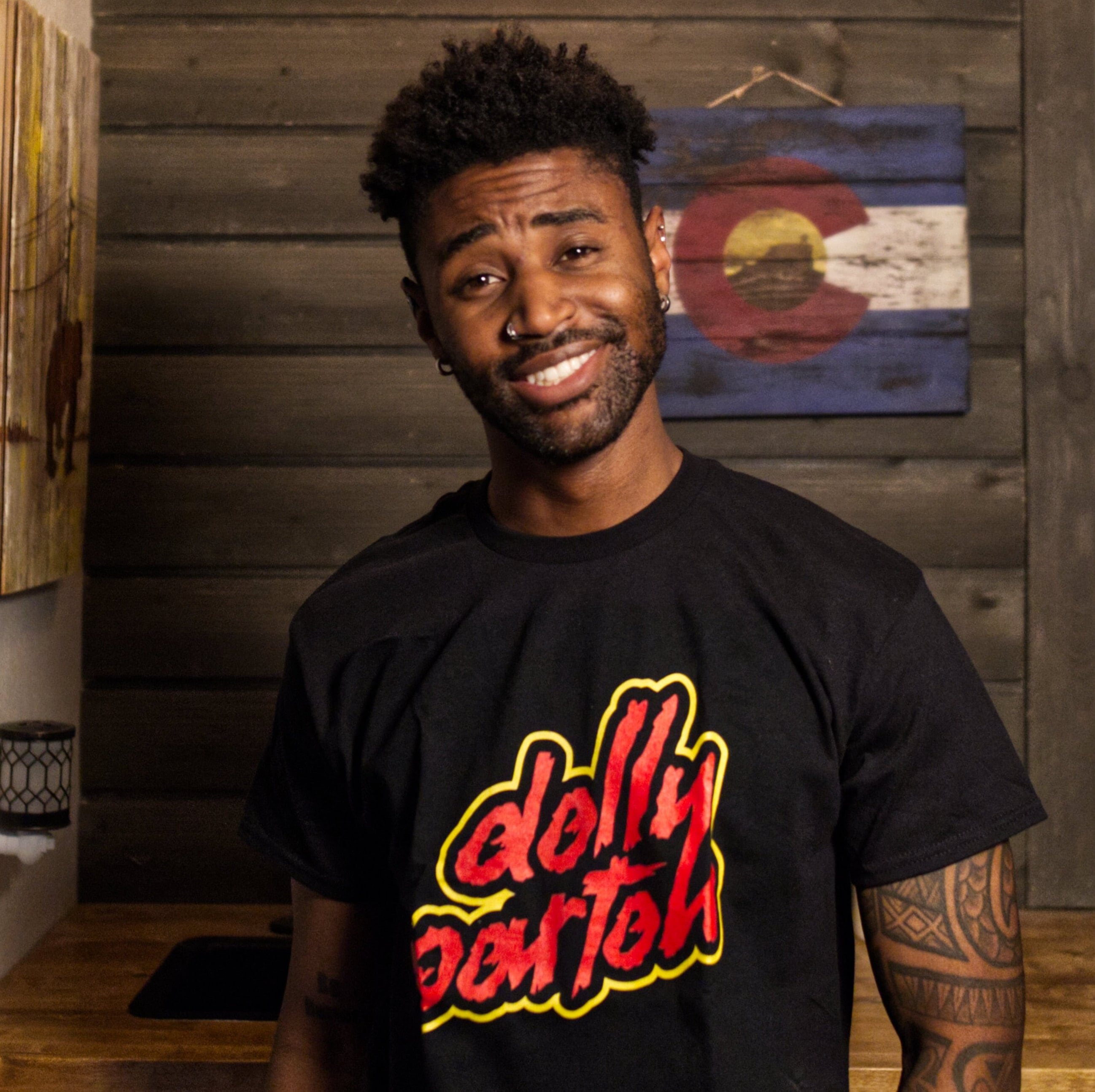 T-shirt Stampata E Ricamata, Rosa Azzurro | Intrend - Foto 4