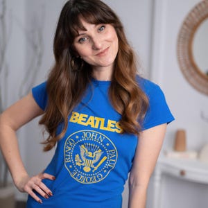 Camiseta con gráficos de los Beatles, camiseta con gráficos de los Ramones, regalo de los Beatles, camiseta de los Beatles, camiseta de los Beatles, regalo de los Beatles, camiseta de los Beatles