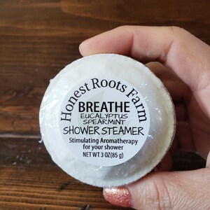 Mint Shower Steamers with Peppermint and Spearmint Essential Oils for Aromatherapy - Wake Up -
