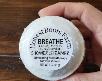Mint Shower Steamers with Peppermint and Spearmint Essential Oils for Aromatherapy - Wake Up -