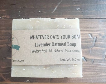 Lavender Oatmeal Goat Milk Soap - Handmade Soap - Homemade Soap - All Natural Soap - Essential Oil Soap - 5 oz Bar Soap