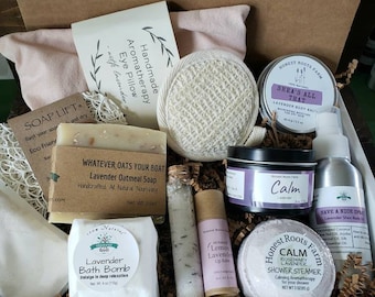 Lavender Self Care Gift Box Spa Gift Box Self Care Box Spa Gift Box Spa Gift Basket Hygge Gift Box Spa Box for Women Best Friend Gift Box