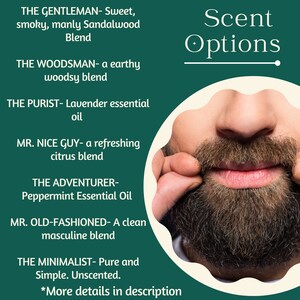 Natural Beard Balm, Best Beard Balm, Beard Gifts, Beard Care, Beard Growth, Beard Buttter, Mens Grooming, Gifts for Men, Gifts for Him image 5