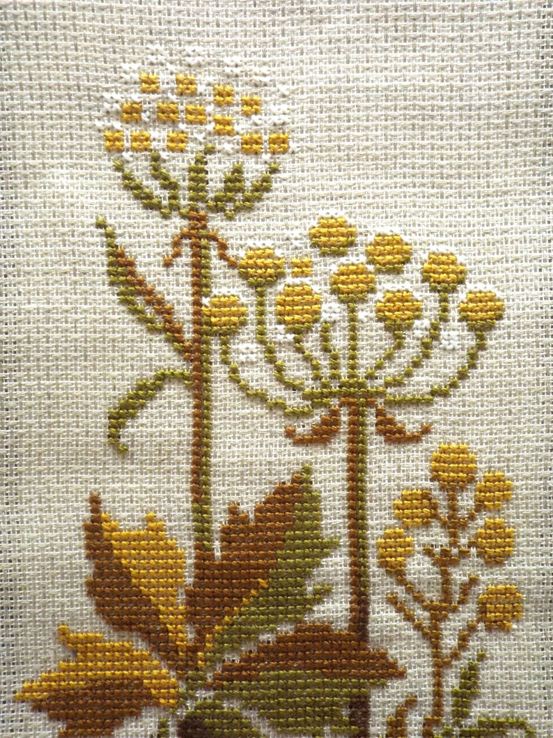 Cross Stitch Wall Hanging Embroidery Textile Home Decor Etsy