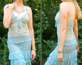 häkeln LACE Tank TOP Muster pdf - BRALETTE Oma Quadrat - Sommer Shirt Easy Digital Patterns