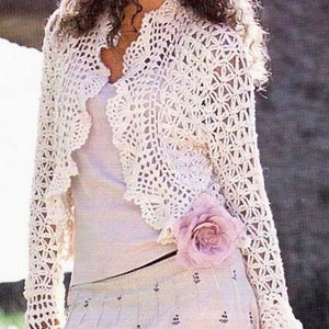 Crochet WEDDING Bolero BRIDAL Shrug PATTERN - Cardigan - Poncho Digital pdf - Accessories