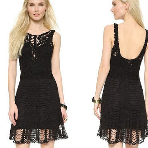 Crochet Lace Summer Dress PDF Pattern Gelena Etsy