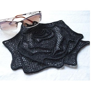 TUTORIAL! Crochet ROSE Applique Pattern pdf - Table Coasters - FLOWER Brooch - Lace Accessories - Home Decor Digital Pattern