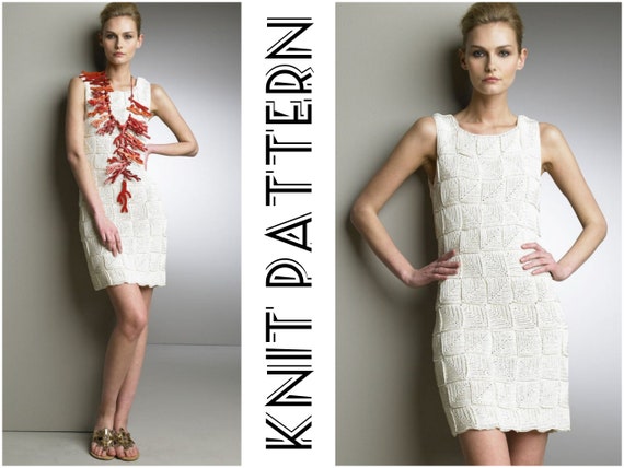 knit shift dress pattern Midi 60s mod Simple pdf - Summer Fall Spring Dress Digital Pattern 20000-25000