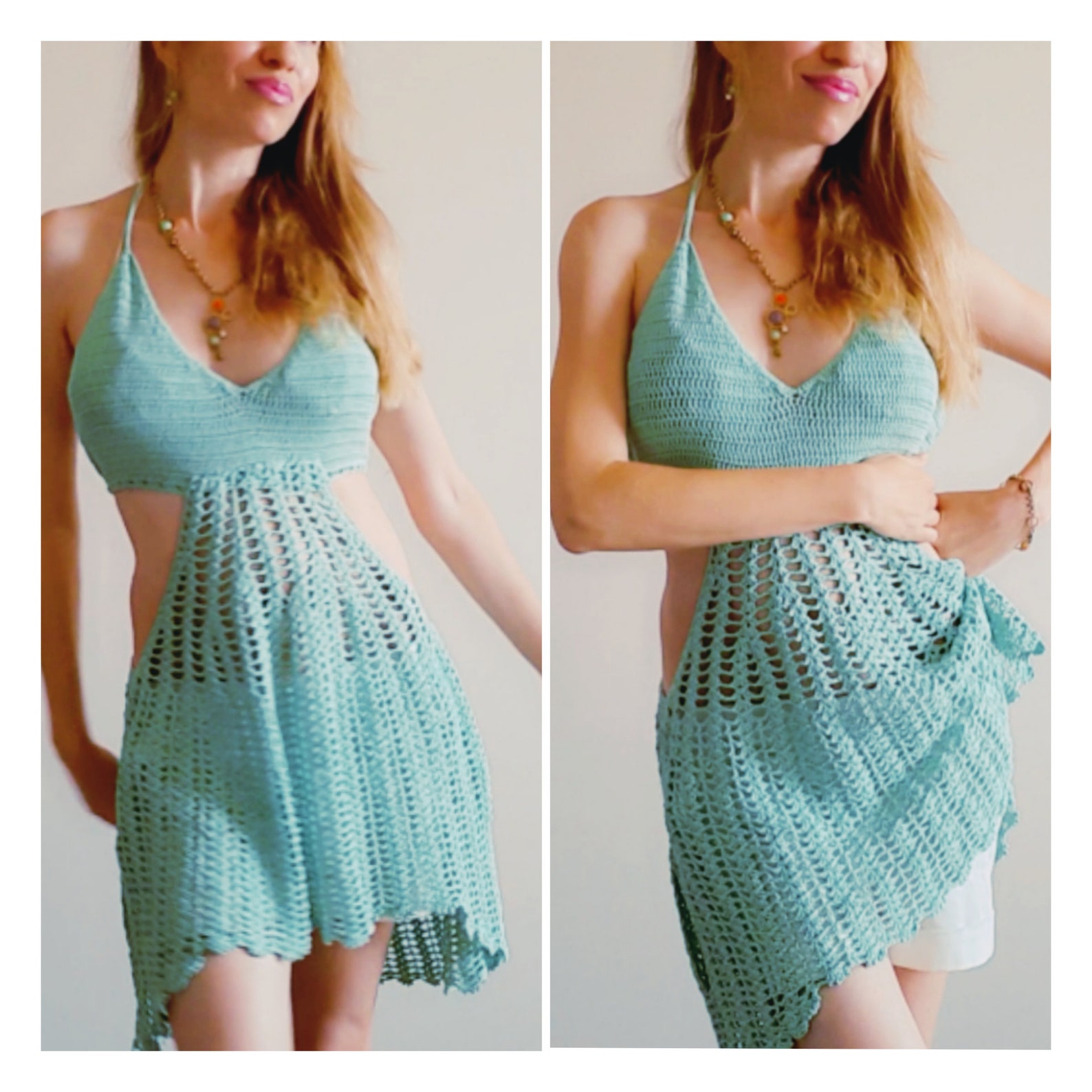 Crochet beach dress patterndetailed tutorialcrochet summer Etsy