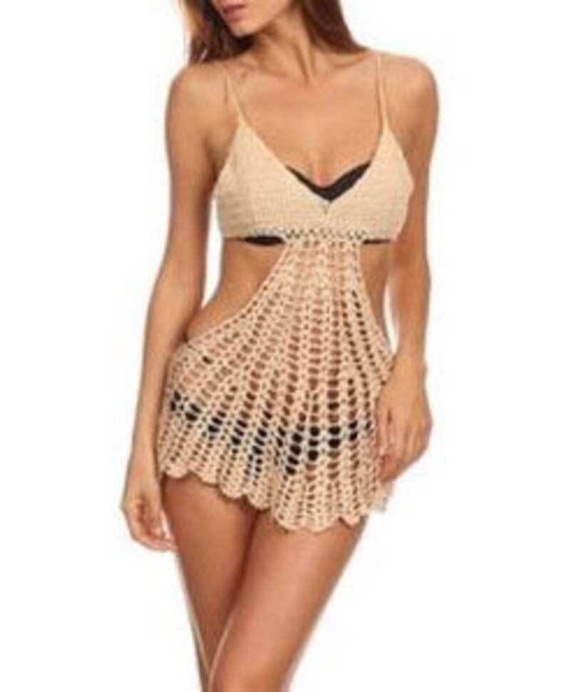 Crochet Beach Dress Patterndetailed Tutorialcrochet Summer Etsy
