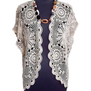 Crochet Wedding SHRUG Bridal CARDIGAN PATTERN pdf - Oversized Jacket Cover Up - Bolero Pattern