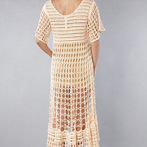 Crochet Maxi BOHO OVERSIZED DRESS Pattern Pdf for Women Summer Beach ...