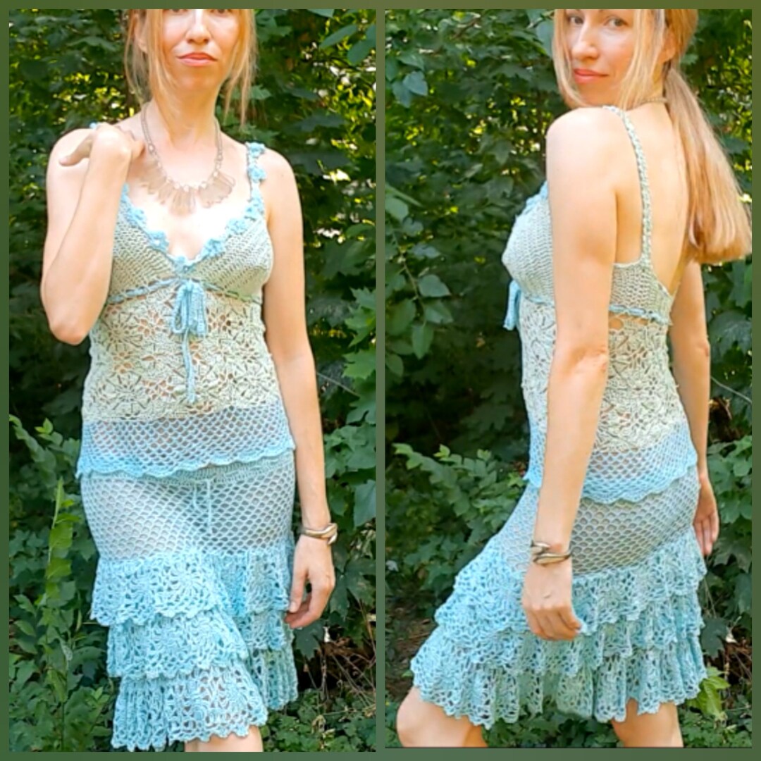 Crochet LACE Tank TOP Pattern Pdf BRALETTE Granny Square Summer Shirt