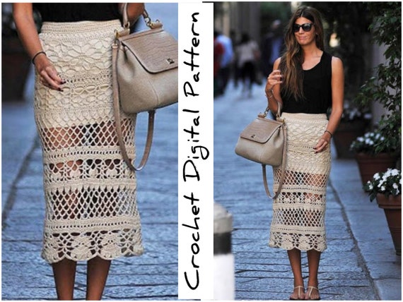 Crochet skirt clearance edging