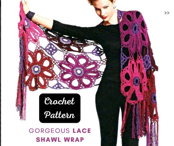 FACILE modello SCIALLE in lana di pizzo all'uncinetto pdf