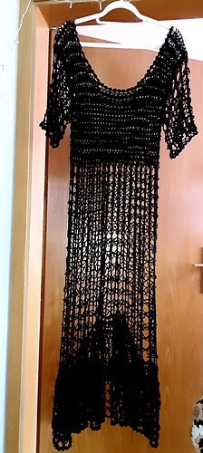 CROCHET Oversized Maxi BOHO Dress Pattern Pdf - HOLIDAY Bohemian Plus Size  - Vintage Summer Dress for Women - Etsy