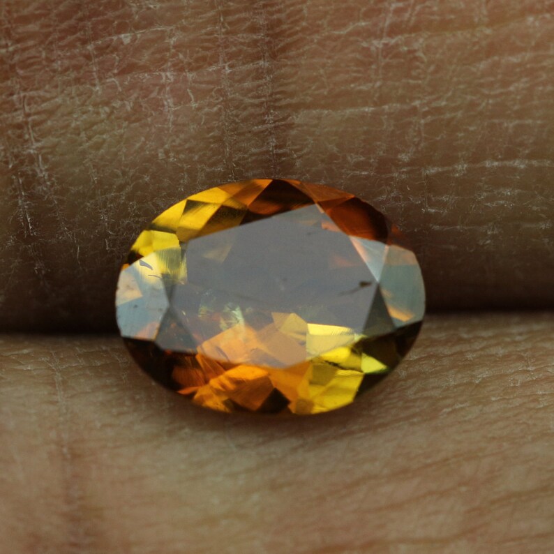 bi colour tourmaline,orange and yellow tourmaline,maple tourmaline,tcw-1.3