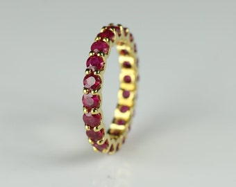 Ruby ring,ruby eternity band,ruby bands,ruby rings,natural ruby ring,round ruby ring,3 mm round ruby eternity band