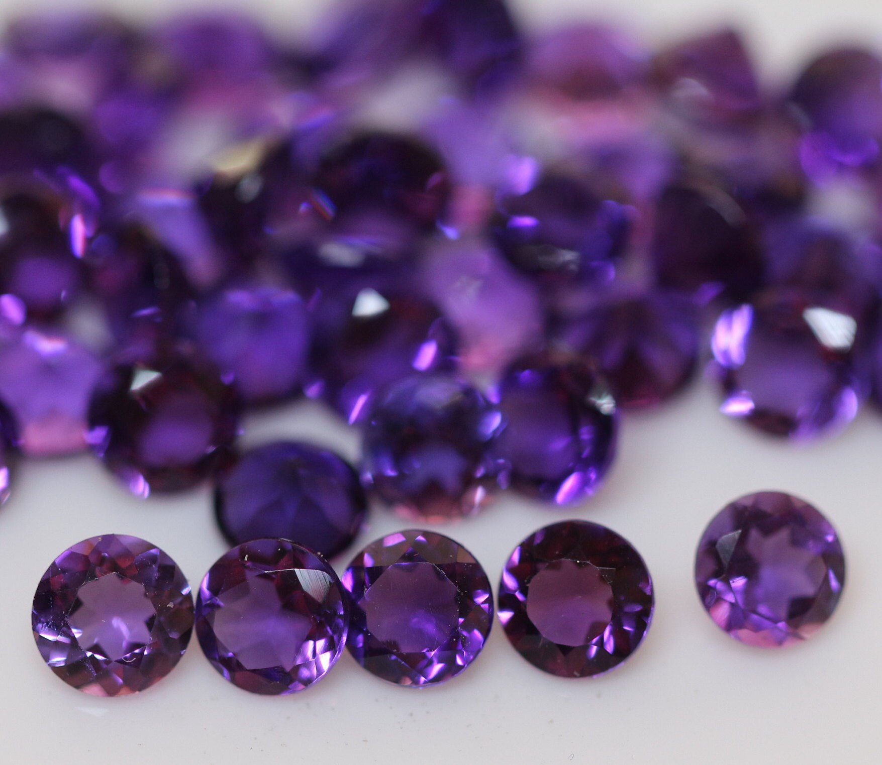 4/6/8/10mm natuurlijke ronde stenen losse kralen helende kristal kwarts amethist voor sieraden maken doe-het-zelf armband ketting accessoires-stromatoliet fossiel, 10 mm -20 stuks