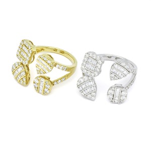 Natural Diamond Ring, 18KT Gold Statement Ring, Fine Jewelry Ring, Women&#39;s Diamond Cocktail Ring, Ring&#39;s for Women